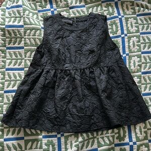 Co Collections black peplum top